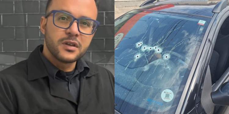 Professor de português é executad0 com 9 tir0s dentro do carro, na frente de padaria