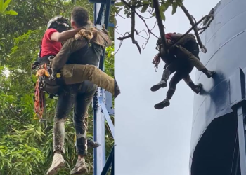 Vídeo: Pintores d3smaiad0s por intoxicação em caixa d’água são resgatados no Tarumã