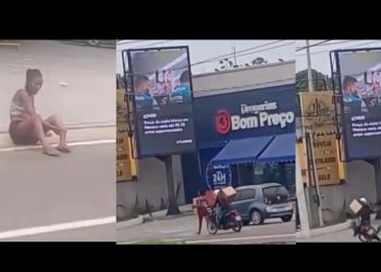 Vídeo: mulher é atr0pelada por moto na hora em que era filmada na Torquato Tapajós