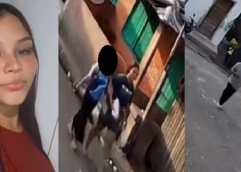 Vídeo mostra assass1no m@tando mulher que levava filha para a escola em Manacapuru; veja