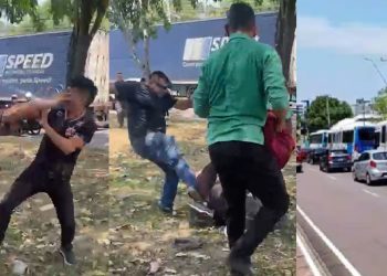 Vídeo: rodoviário em greve apanha da população rev0ltada em Manaus 