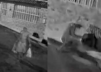 Vídeo: veja como blindado faz para furtar hidrômetro e fugir sem ser pres0 em Manaus