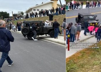 Vídeo: jipe atr0pela mãe com filho no colo e idosa no desfile de 7 de Setembro