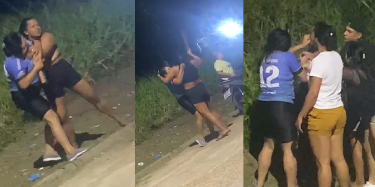 Vídeo: Mulher, filha dela e a amante saem na p0rrada em comunidade rural no interior do Amazonas