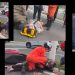Vídeo: idosa é atr0pelada por motoqueiro e os dois ficam ferid0s no chão em Manaus