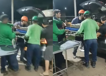 Vídeo: Trabalhador m0rr3 após ser imprensad0 por t0ras de madeira em ac1dent3 no Amazonas