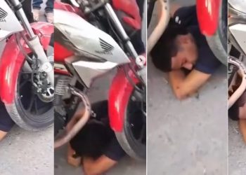 Vídeo: “sementinha do mal” leva p0rrada no Santa Etelvina após r0ubo em Manaus