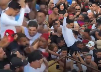 Vídeo: Oruam sai da cadeia ovacionado nos braços do povo