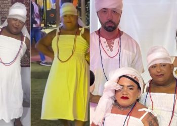 Vídeo: Depois de dizer que Manaus só tem macumbeira, Patixa incorpora no Rancho de Carlinhos Maia