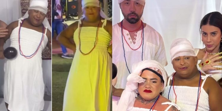 Vídeo: Depois de dizer que Manaus só tem macumbeira, Patixa incorpora no Rancho de Carlinhos Maia