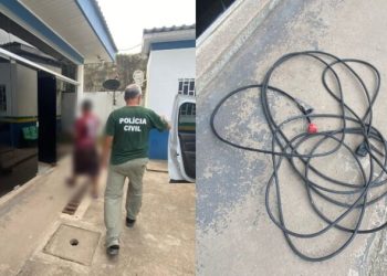 Valentão vai pr3s0 após usar fio de alta tensão para agr3dir esposa no AM