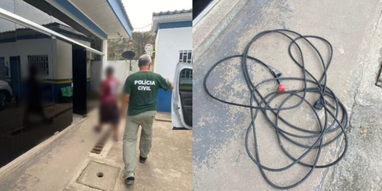 Valentão vai pr3s0 após usar fio de alta tensão para agr3dir esposa no AM