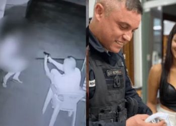 Vídeo: câmera grava policial militar matand0 esposa dentro de casa