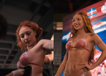 Vídeo: Ruivinha de Marte faz estreia no fisiculturismo em evento em São Paulo