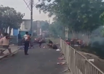 Vídeo: Operação da PF em Humaitá termina em troca de t1r0s com garimpeiros e correria