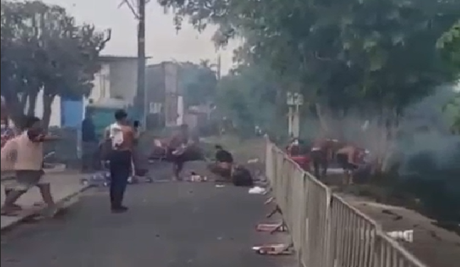 Vídeo: Operação da PF em Humaitá termina em troca de t1r0s com garimpeiros e correria