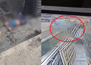 Vídeo: No Porto de Manaus, trabalhador se desequilibra e leva qu3da ‘considerada’ com carregamento