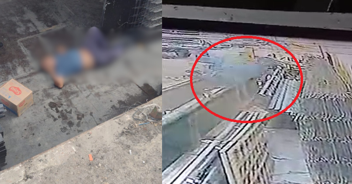 Vídeo: No Porto de Manaus, trabalhador se desequilibra e leva qu3da ‘considerada’ com carregamento