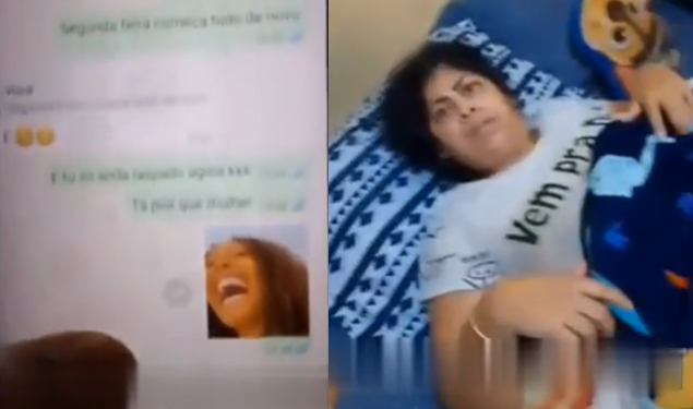 Vídeo: C0rn0 aproveita esposa ‘puxando o ronco’ e descobre traição no celular dela