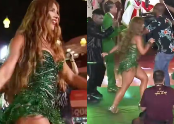 Veja: Virginia polemiza com samba duvidoso e ainda torce o pé em coroação como rainha de bateria