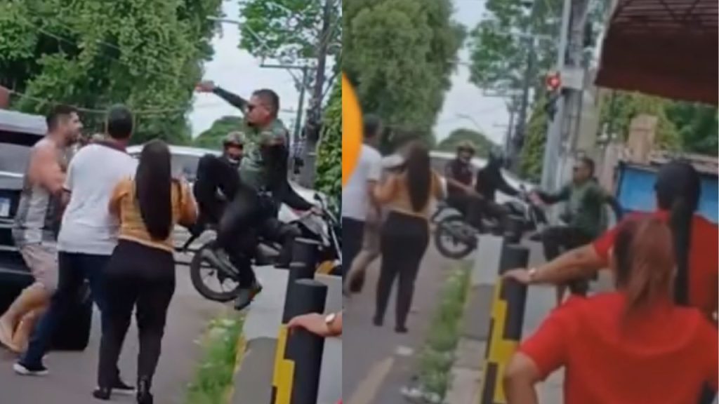 Vídeo mostra c0nfusão no trânsito que terminou em p4ncad4ria no Alvorada