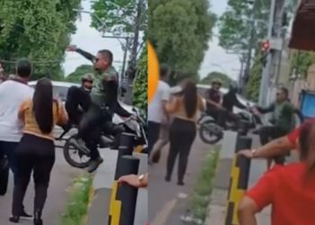 Vídeo mostra c0nfusão no trânsito que terminou em p4ncad4ria no Alvorada