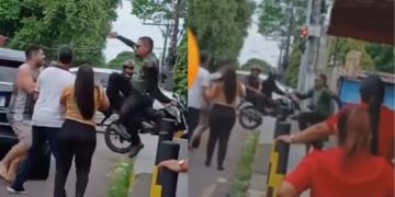 Vídeo mostra c0nfusão no trânsito que terminou em p4ncad4ria no Alvorada