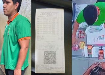 Vídeo: Homem sai de supermercado com R$ 10 mil em mercadorias com ajuda de caixa em Manaus