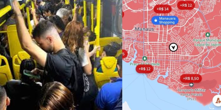 Ônibus superlotados e corridas mais caras em aplicativos marcam volta parcial do transporte em Manaus