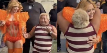 Vídeo: Joelma se encanta ao encontrar Patixa Teló no Pará: 'minha prima'