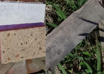 'X9 e jack': Corpo é encontrado com pedaços de madeira nas costas e bilhete em Manaus; veja