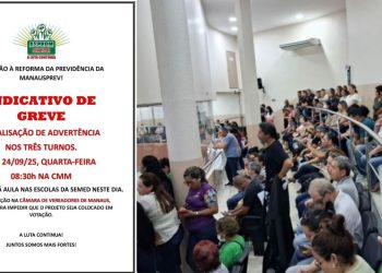 Reforma da Previdência da prefeitura de David Almeida provoca paralização de professores