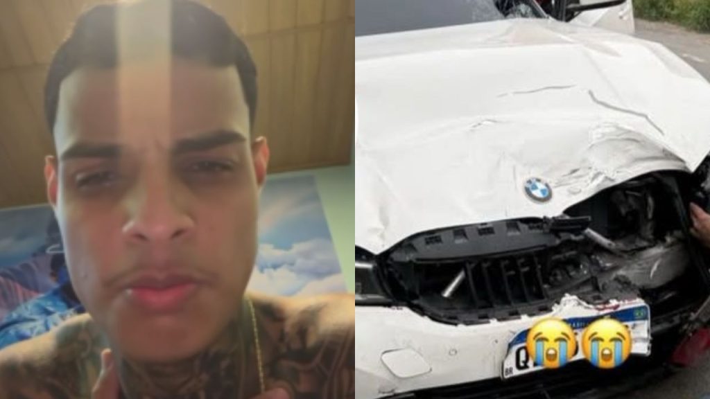 Homem empresta BMW de influenciador de Manaus provoca ac1d3nte no Jorge Teixeira