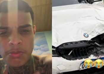 Homem empresta BMW de influenciador de Manaus provoca ac1d3nte no Jorge Teixeira