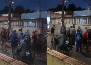 Veja: Acusado de efetuar disp4r0s no Monte das Oliveiras acaba agred1d0 por moradores