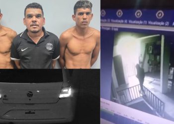 Vídeos: Pai e filho são presos junto com motorista de aplicativo por furt0s em Manaus