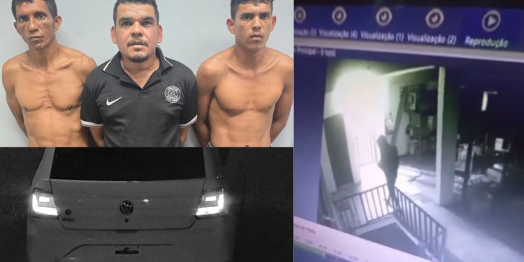 Vídeos: Pai e filho são presos junto com motorista de aplicativo por furt0s em Manaus