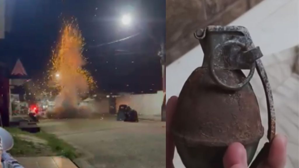 Vídeo: Em Manacapuru, granada é achada dentro de lixeira de kitnet após mudança de morador