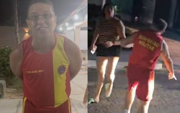 Vídeo: Tenente dos bombeiros que chamou o povo da ZL de ‘sujismundo’ agr1de moradora do Forest Hill