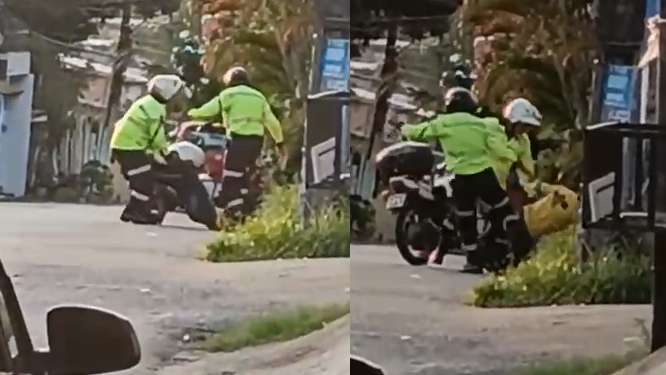 Vídeo: Motociclista caído é e$pancad0 por dois agentes do IMMU no bairro São Francisco