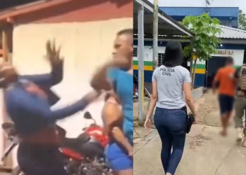 Homem flagrado dando s0c0 na esposa por achar que ela estava dançando com outro é pr3s0 no AM