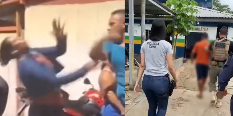 Homem flagrado dando s0c0 na esposa por achar que ela estava dançando com outro é pr3s0 no AM