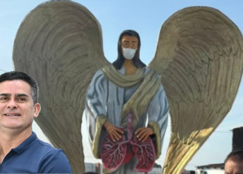 Manauaras d3tonam escultura para vítimas da crise de oxigênio feita pela Prefeitura de Manaus: ‘Mal feita’