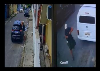 Vídeo: câmera grava bandid0 quebrand0 carro e furtand0 pertences em Manaus