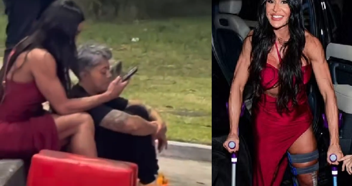 Vídeo: Gracyanne Barbosa fica a pé e de muletas após ter carro avaliado em R$ 800 mil r0ubado em avenida
