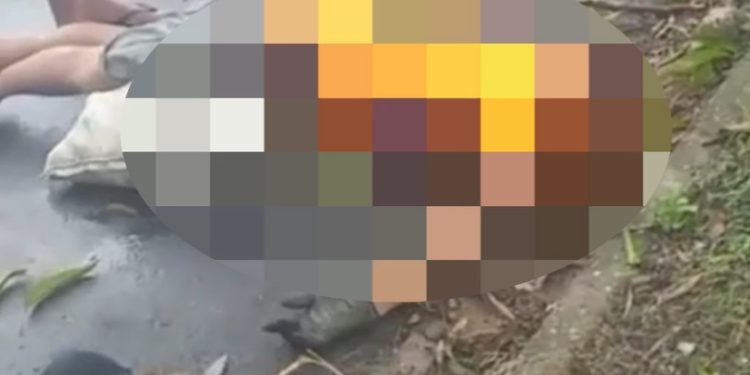 Vídeo: veja como ficou homem que escorregou e caiu da mangueira hoje à tarde em Manaus