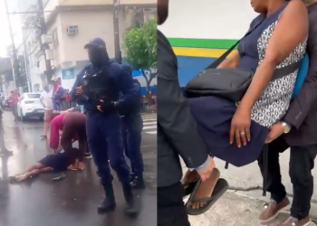 Vídeo: Vendedora ambulante diz que foi d3rrub@da no chão por agentes da Prefeitura de Manaus
