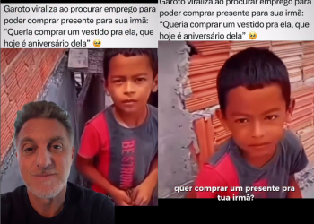 Vídeo: Luciano Huck ajuda família de garotinho de 9 anos que viralizou pedindo serviço de pedreiro em Manaus