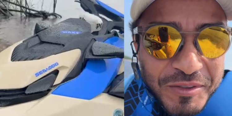 Homem sofre acidente com jet ski e desaparece em Manaus