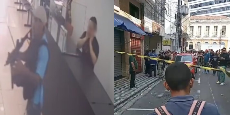 Dupla é pr3sa por r0ub0 e troca de t1r0s em joalheria no Centro de Manaus